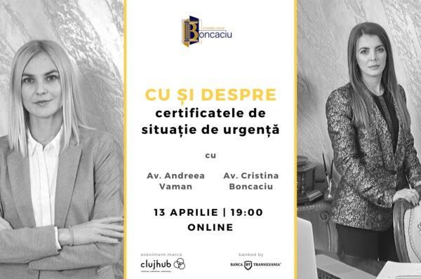 Eveniment Online | Cu si despre Certificatele de Situatie de Urgentă