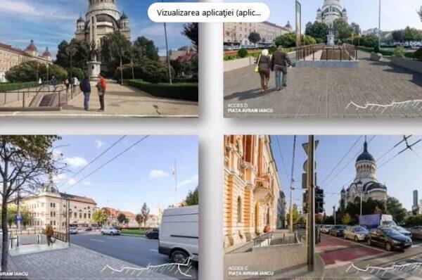 Imagini cu localizarea statiilor de metrou din Cluj