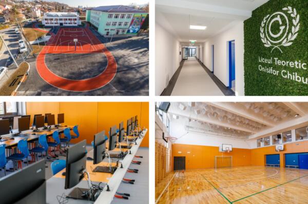 FOTO. Modernizarea Liceului Onisifor Ghibu a fost finalizata. Imagini cu noua infatisare