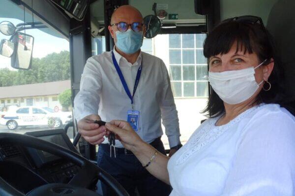 O soferita de autobuz din Constanta lauda clujenii. Ce mesaj a transmis