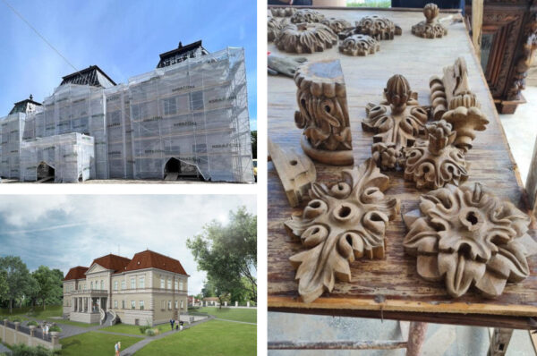 Castelul Bánffy din Răscruci se modernizeaza. Cum arata stadiul migaloasei reabilitari si cum va arata la final constructia