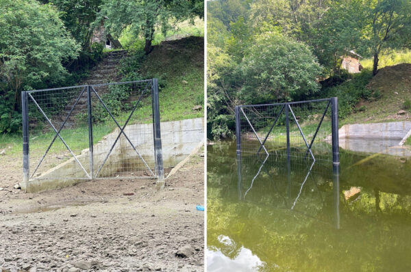 O poarta din fier a fost construita in albia lacului Tarnita din Cluj. Vezi VIDEO & FOTO
