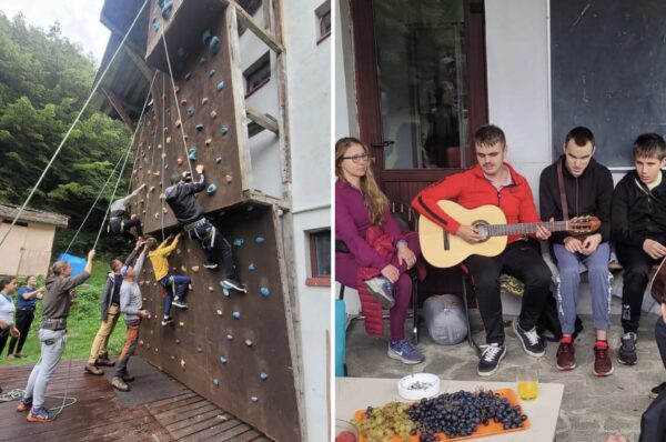 Copiii cu deficiente de vedere din Cluj au avut parte de un weekend activ la munte. Cum s-au distrat. Galerie FOTO