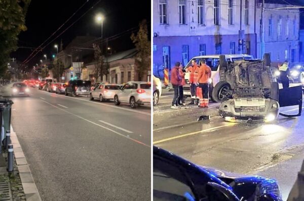 Un accident de pe Calea Manastur a blocat tot traficul din Cluj-Napoca. VIDEO