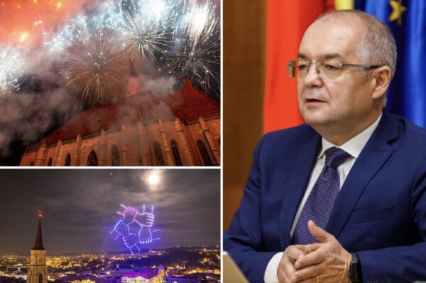 Emil Boc: “Clujul este primul oras din Romania care va renunta la artificii. Vom avea spectacole cu drone si lasere”
