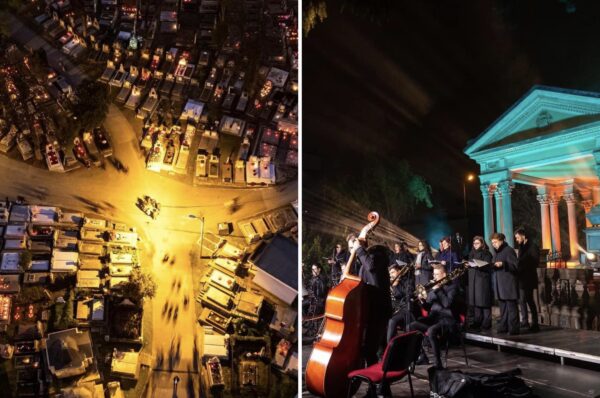 Concertul cu Orchestra de Luminatie organizat in Cimitirul Central din Cluj, organizat pentru a saptea oara. Galerie FOTO