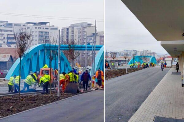 Daca se vrea, se poate! O armata de muncitori lucreaza zi si noapte la Podul Portelanului. Galerie FOTO