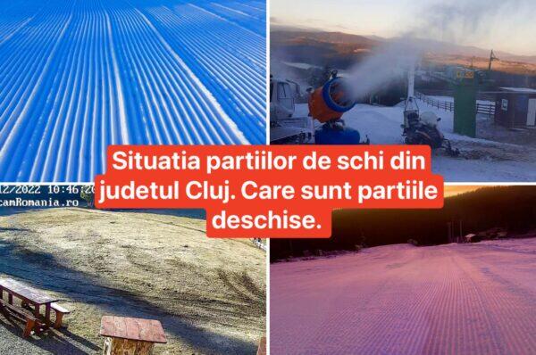 Situatia partiilor de schi din judetul Cluj. Care sunt partiile deschise.