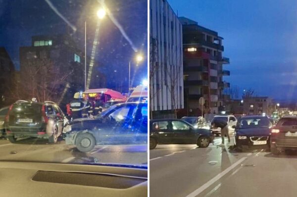 FOTO. TRAFIC BLOCAT. Inca un accident pe strada Buna Ziua. Tronsonul cu cele mai multe accidente la Cluj!