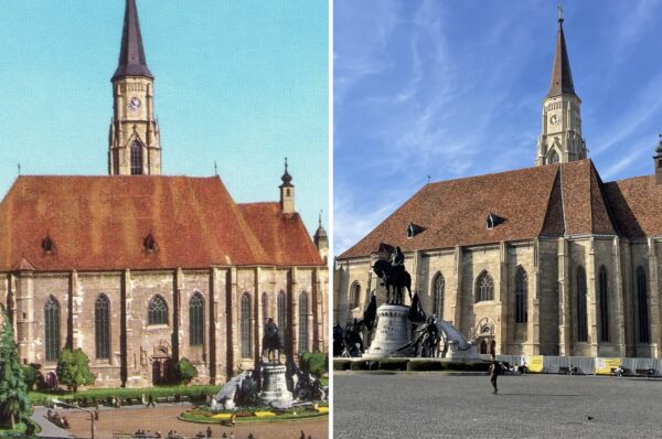 Atunci si acum! Cum arata Piata Unirii din Cluj-Napoca acum 60 de ani! Care varianta iti place mai mult?! FOTO