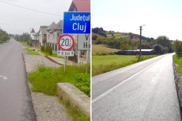 Patru drumuri judetene din Cluj vor intra intr-un proces de intretinere. FOTO