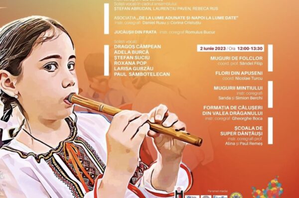Spectacol de folclor “Copiii traditiilor clujene” in acest weekend la Cluj!