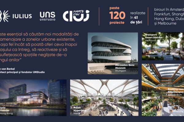Cluj-Napoca, primul oraș din România care va avea un proiect UNStudio, birou de arhitectură de renume mondial, prin demersul IULIUS de reconversie urbană a platformei Carbochim