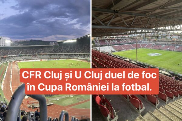 CFR Cluj si Universitatea Cluj se duelează din nou în Cupa României la fotbal.
