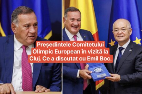 Președintele Comitetului Olimpic European în vizită la Cluj. Ce a discutat cu Emil Boc.