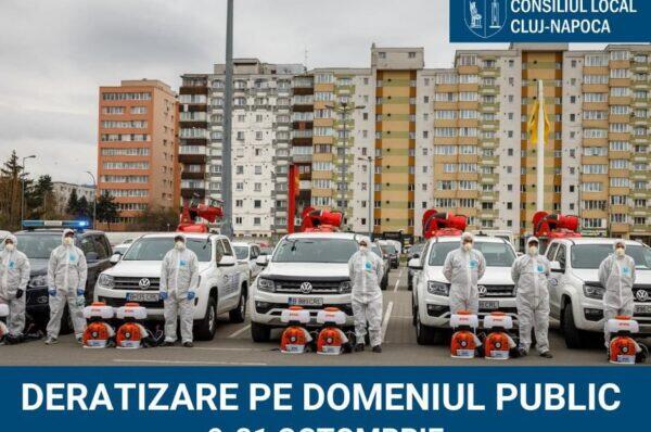 Acțiune de deratizare la Cluj-Napoca între orele 8:00 și 16:00