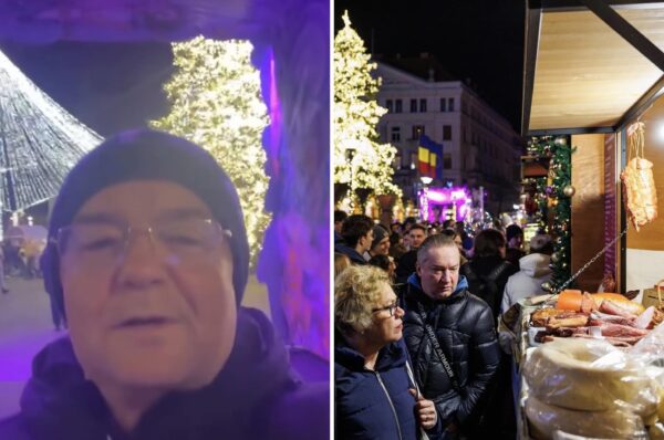 Emil Boc a făcut un tur VIDEO al Târgului de Crăciun din Cluj-Napoca. Ce găsesc clujenii în Piața Unirii.
