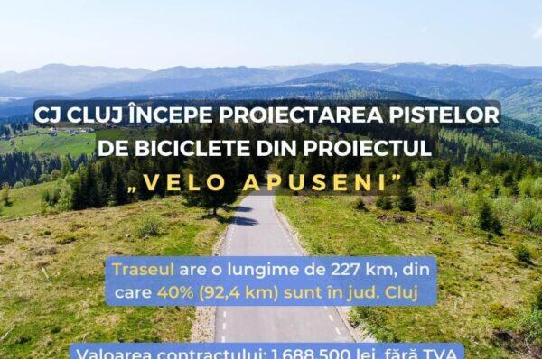 Începe proiectarea traseului “Velo Apuseni” în lungime de 227 km.