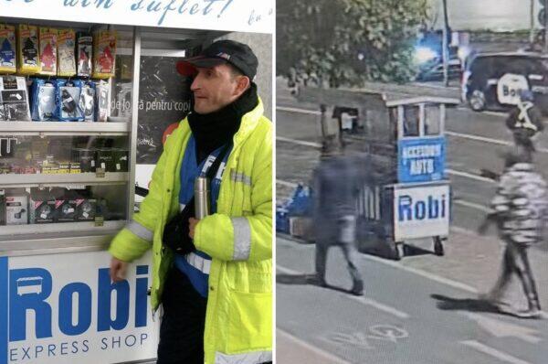 VIDEO. Robi a fost jefuit de către două persoane în centrul Cluj-Napoca.