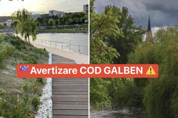 🟨 Cod galben hidrologic, valabil în arealul bazinelor hidrografice Someșul Mic și Crasna.