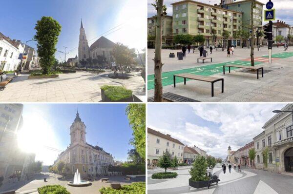 Galerie FOTO. Cum ar arăta centrul Cluj-Napoca cu mai multe străzi pietonalizate.