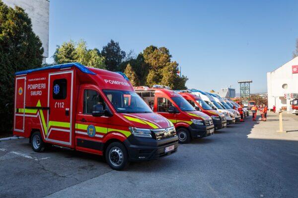 Primele ambulanțe noi achiziționate prin PNRR au ajuns la ISU Cluj și Serviciul de Ambulanță Județean. Sistemul de urgență se modernizează la nivelul județului