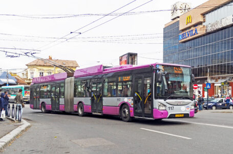 Troleibuz CTP Cluj-Napoca în trafic