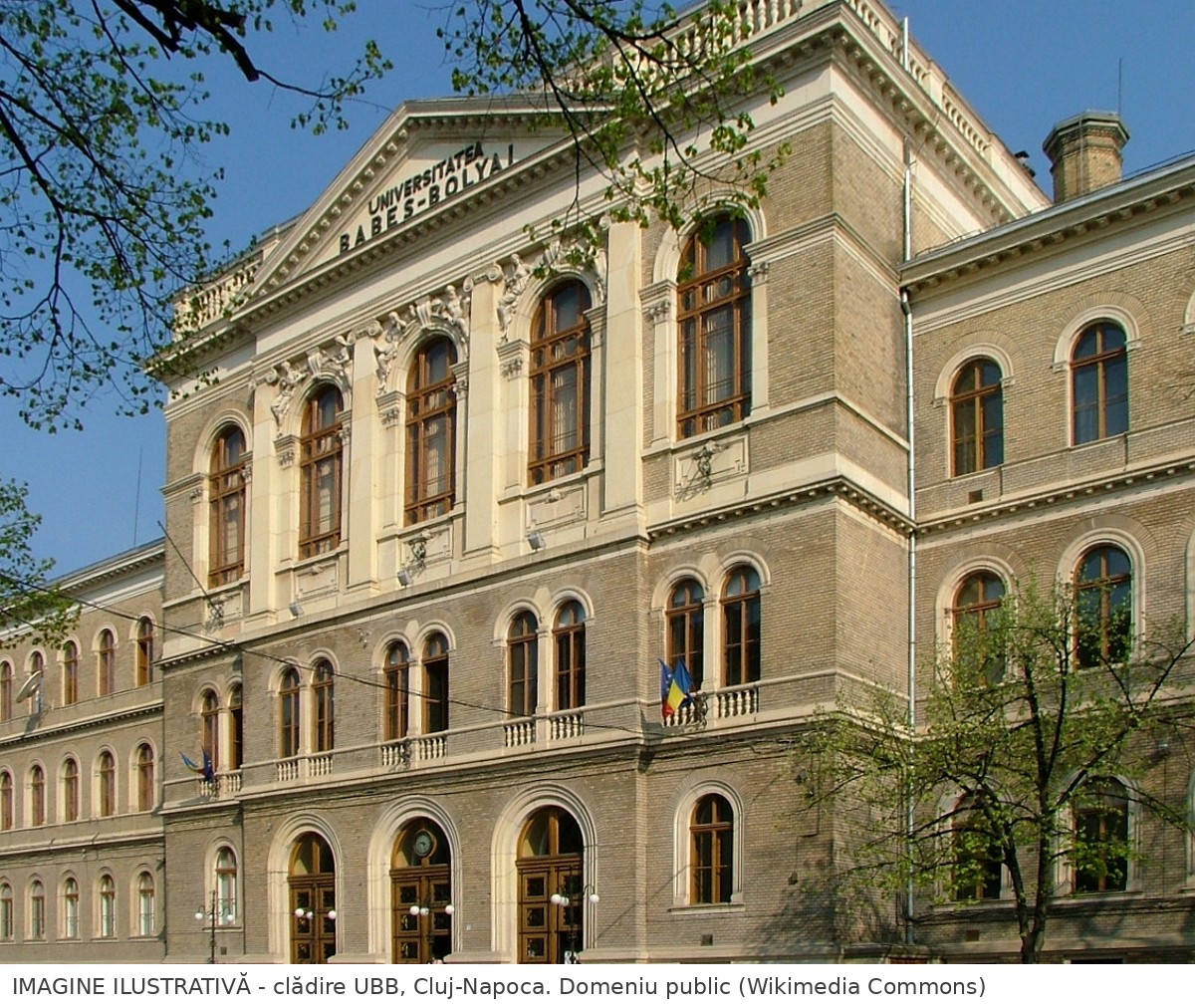 Clădire a Universității Babeș-Bolyai din Cluj-Napoca (fotografie ilustrativă)
