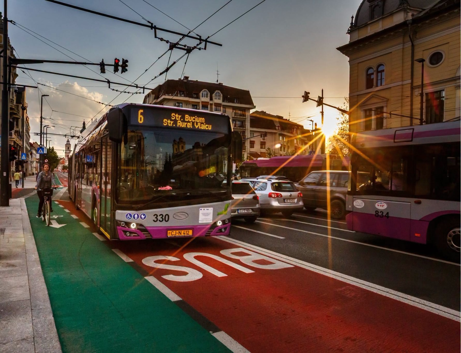 Troleibuz CTP Cluj-Napoca pe linia 6, foto ilustrativă